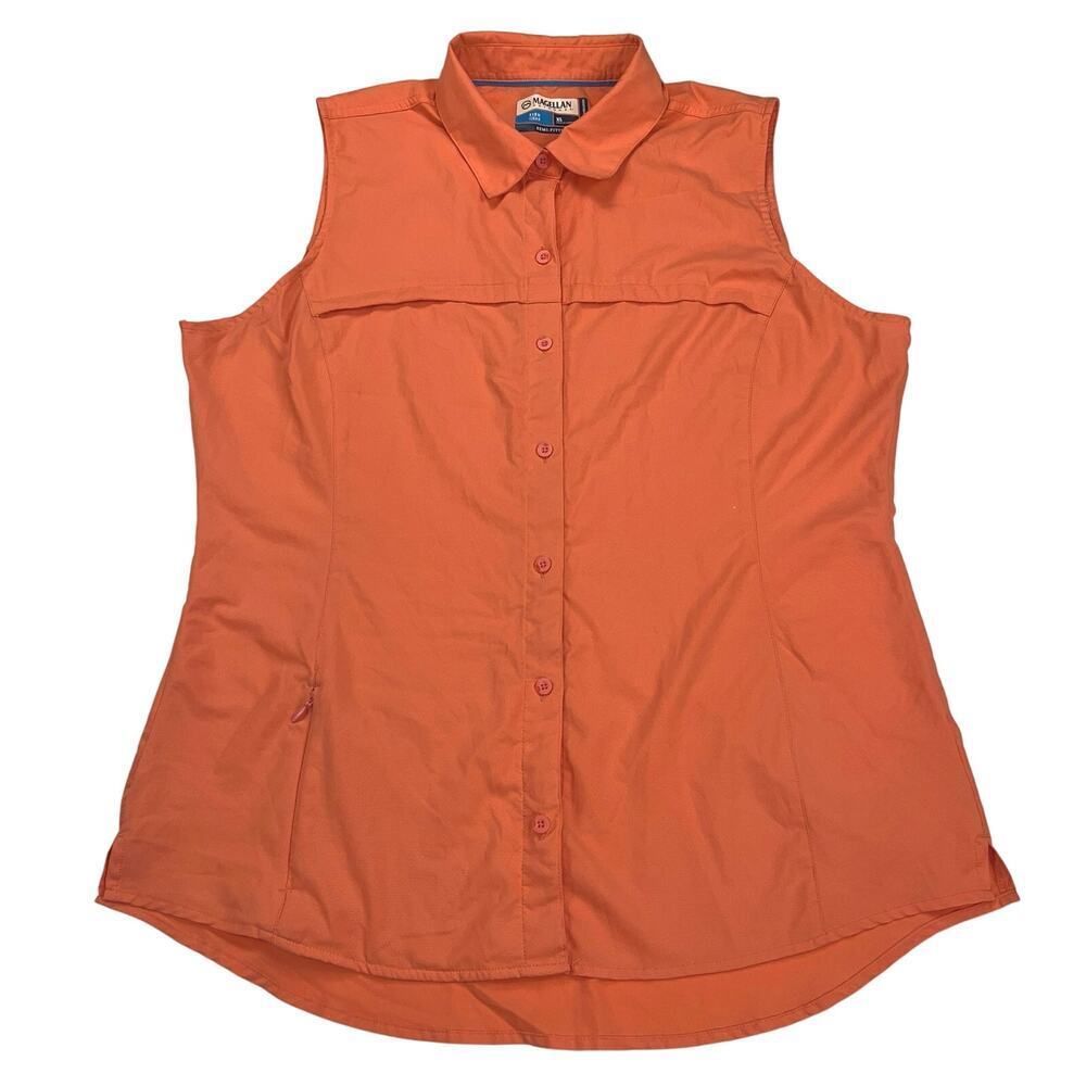 Magellan Outdoors Fish Gear Semi Fitted Moisture Wicking Sleeveless Top Size XL